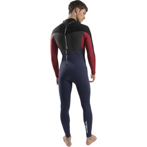 2023 Gul Mens Response 5/3mm GBS Back Zip Wetsuit RE1213-C1 - Navy / Red