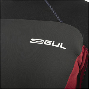 2023 Gul Mens Response 5/3mm GBS Back Zip Wetsuit RE1213-C1 - Navy / Red