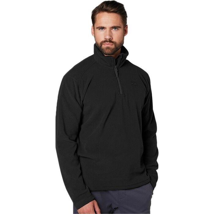 2024 Helly Hansen Mens Daybreaker 1/2 Zip Fleece Black 50844