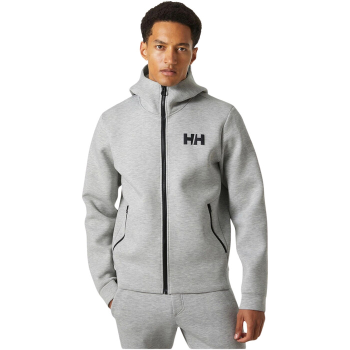 2025 Helly Hansen Männer HP Ocean Sailing Full Zip Jacket 34264 Grey  Melange