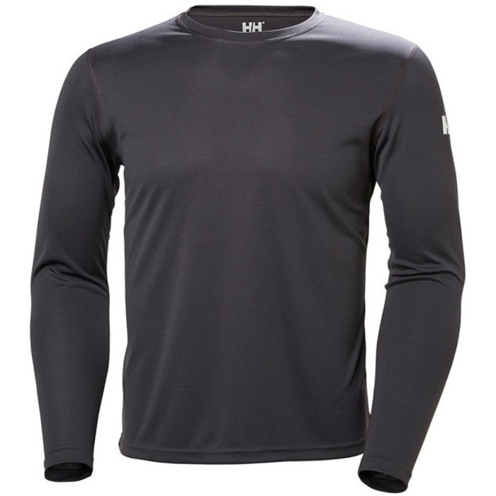 2024 Helly Hansen Tech Crew Long Sleeve Base Layer Ebony 48364