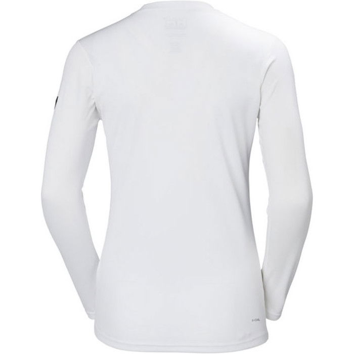 Helly Hansen Womens Tech Crew Long Sleeve Base Layer White 48374