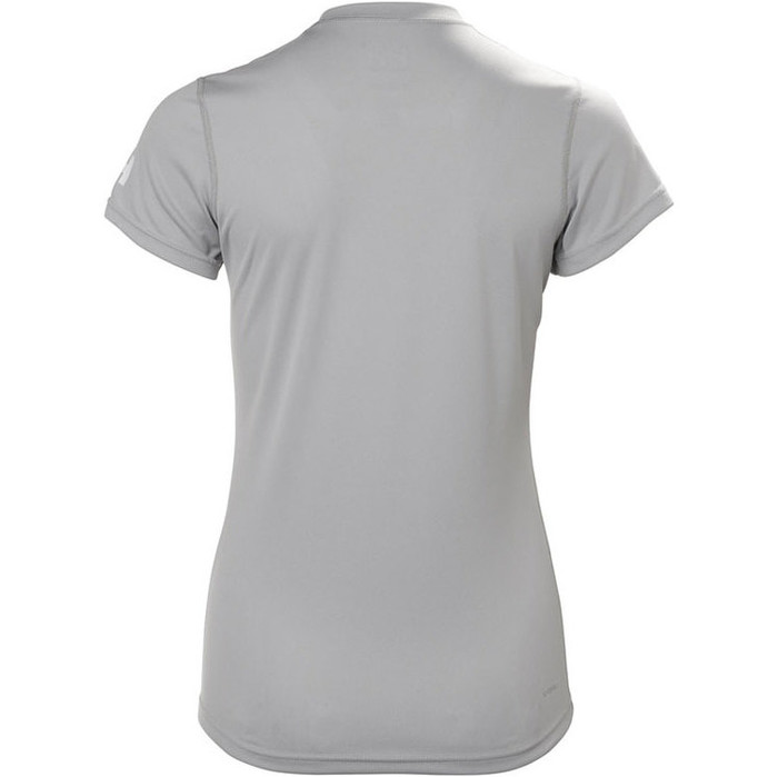 Helly Hansen Womens Tech T Short Sleeve Base Layer Light Grey 48373