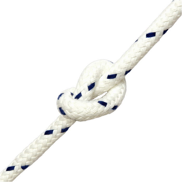 Kingfisher Matt Polyester Rope White / Blue MB0W1 - Price per metre