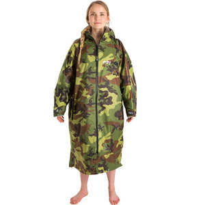 2023 Dryrobe Advance Langrmliges Wechselkleid Robe DR100L - Camo / Grey