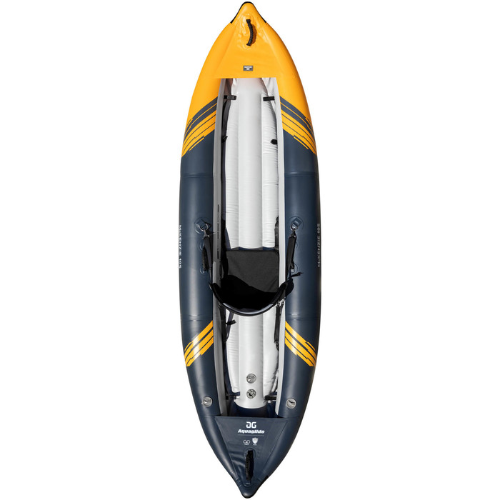 2024 Aquaglide McKenzie 105 1 Person White Water Kayak AMWW1 - Navy / Orange