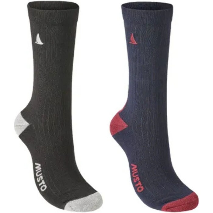 Musto Navy 2023 Marina 2er Pack Socken 86105 - / Black