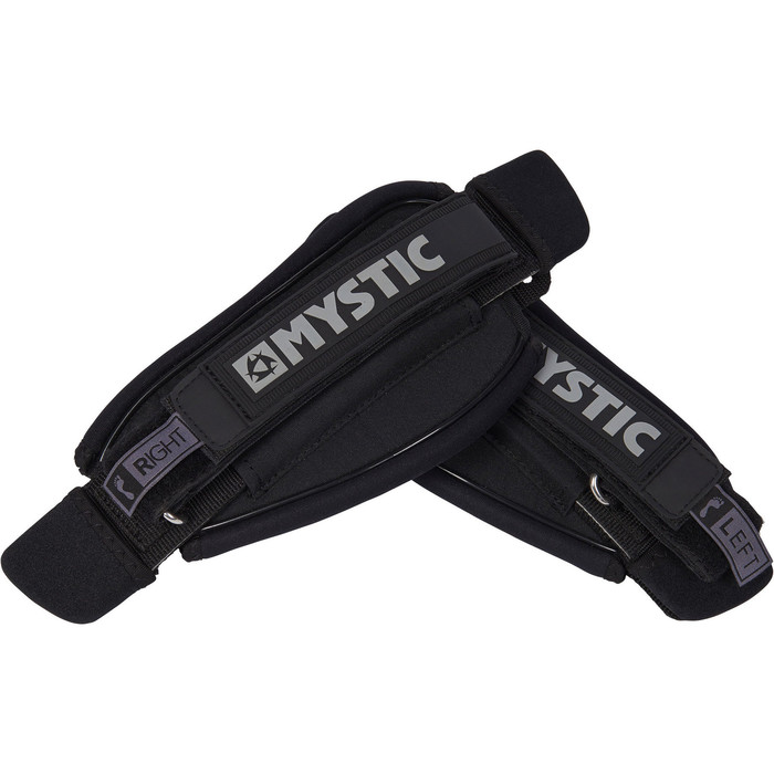 2024 Mystic Kite Footstrap Set Asymmetrical Black 190144