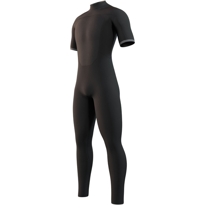 2024 Mystic Mens Brand 3/2mm Short Sleeve Back Zip Wetsuit 210314 - Black