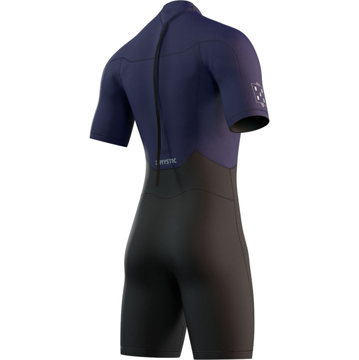 2024 Mystic Mens Brand 3/2mm Back Zip Shorty Wetsuit 210316 - Night Blue