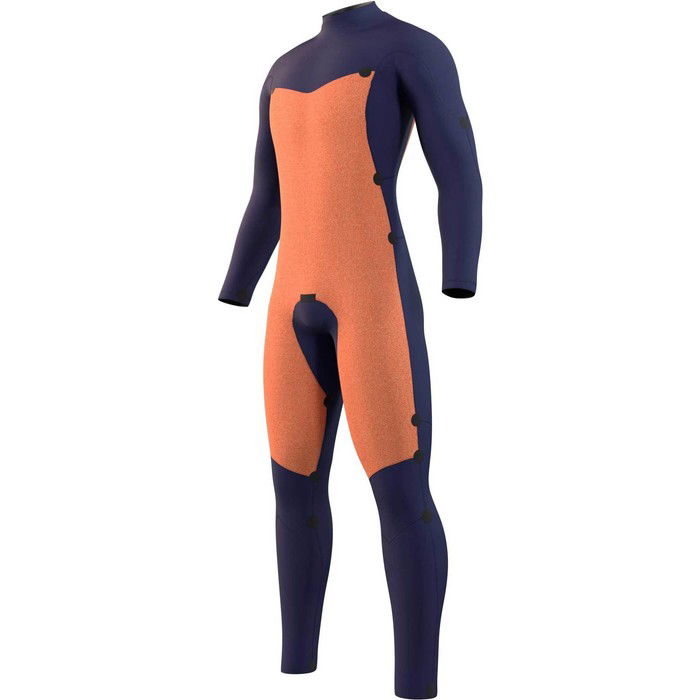 2024 Mystic Mens Star 5/3mm Double Chest Zip Wetsuit 35000.210305 - Night Blue