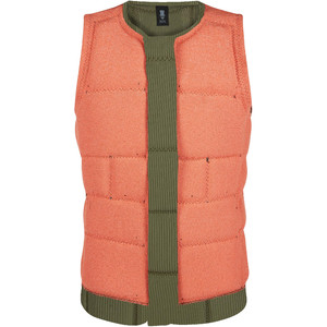 2021 Mystic The Dom Impact Vest Wake Front Zip WDOM - Brave Green