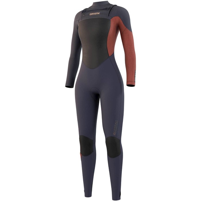 2021 Mystic Womens Diva 5/3mm Chest Zip Wetsuit 210075 - Night Blue