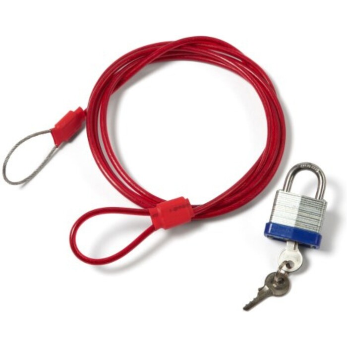 2024 Northcore Lockjaw Travel Surfboard Lock XL02 - Red