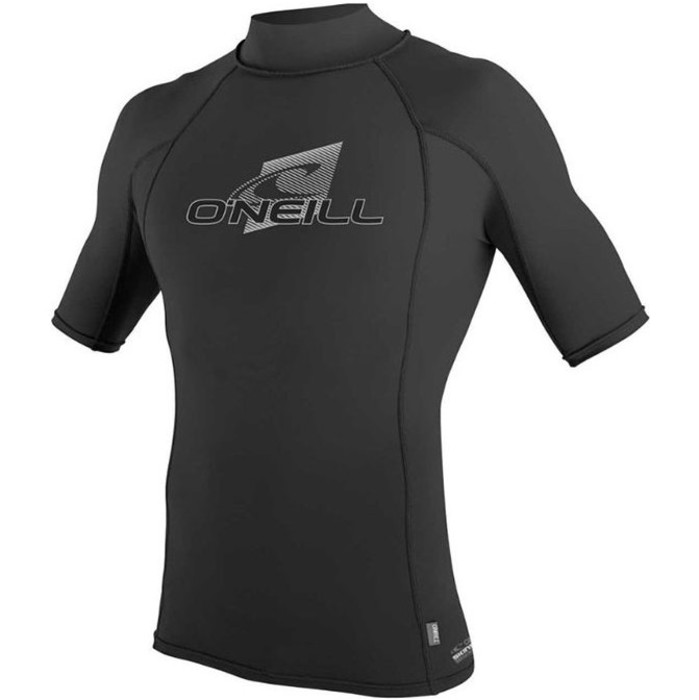 2024 O'Neill Mens Premium Skins Short Sleeve Rash Vest 4517 - Black