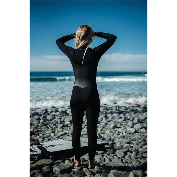 2023 O'Neill Womens Ninja 3/2mm Chest Zip GBS Wetsuit 5472 - Black