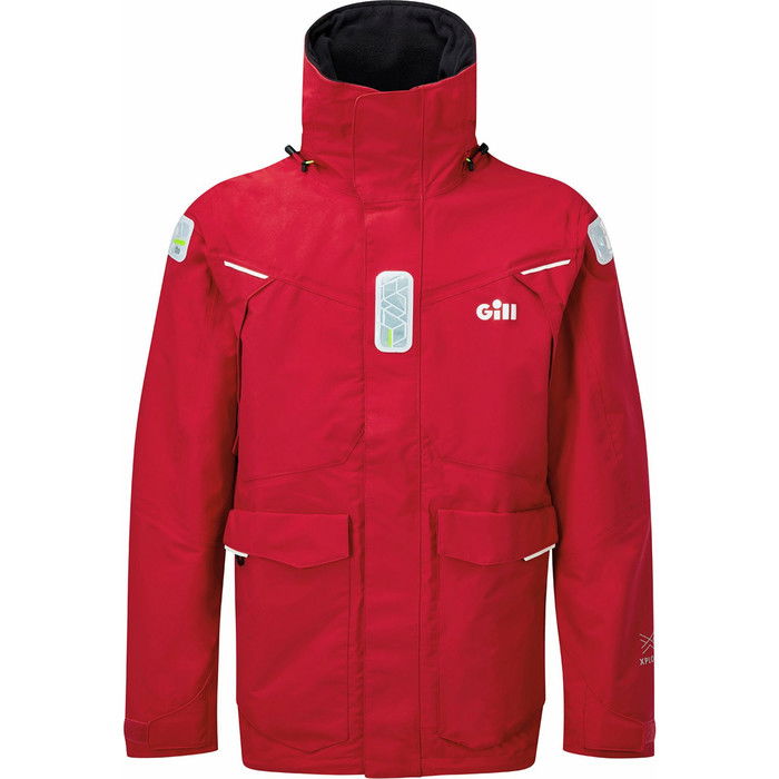 2024 Gill Mens OS2 Offshore Sailing Jacket OS25J - Red