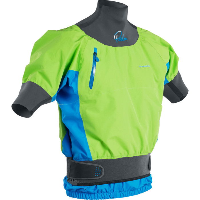 2024 Palm Zenith Whitewater Short Sleeve Kayak Jacket Lime Ocean 12391