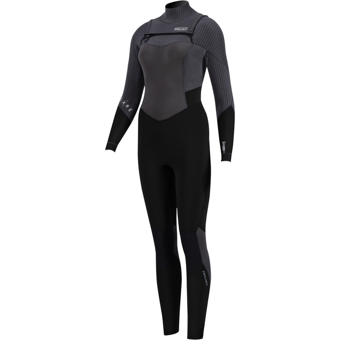 2020 Prolimit Womens Flare 5/3mm Free Zip Wetsuit 15057 - Black / Ivory