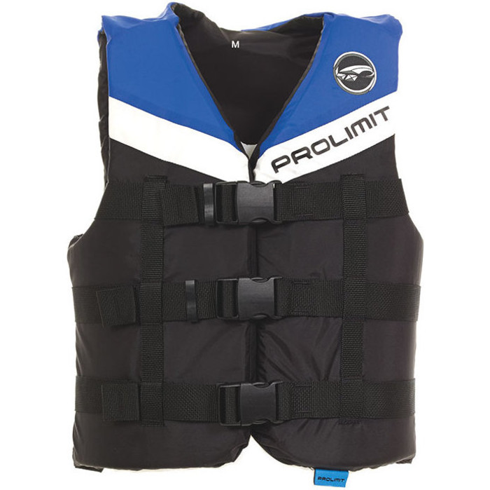 Prolimit 50N 3-Buckle Impact Ski Vest Black / Blue 53260