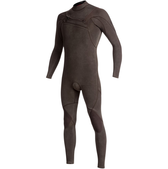 2018 Quiksilver Original Monochrome 3/2mm AZip Wetsuit SEAL BROWN EQYW103053