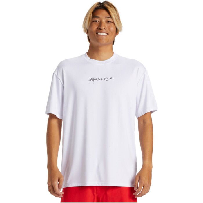 Quiksilver Mnner 2024 DNA Rushed Logo Surf Tee AQYWR03190 - White