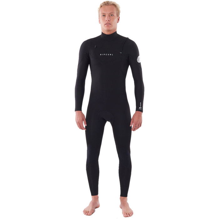 2023 Rip Curl Mens Dawn Patrol Warmth 4/3mm Chest Zip Wetsuit Black WSM9CM