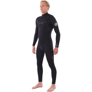 2023 Rip Curl Mens Dawn Patrol Warmth 4/3mm Chest Zip Wetsuit Black WSM9CM