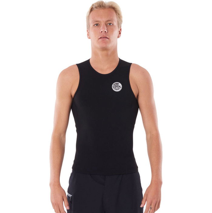 2024 Rip Curl Mnner Flashbomb 0.5mm Sleeveless Vest WVEYCM - Black