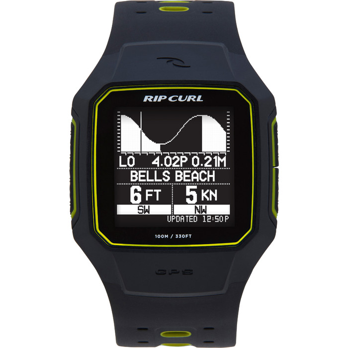 2020 Rip Curl Suche GPS Series 2 Smart Surf Watch Gelb A1144