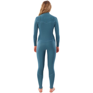 2020 Rip Curl Womens Dawn Patrol Performance 4/3mm Chest Zip Wetsuit WSMYBW - Green