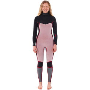 2022 Rip Curl Womens Dawn Patrol 4/3mm Chest Zip Wetsuit WSM9NW - Charcoal