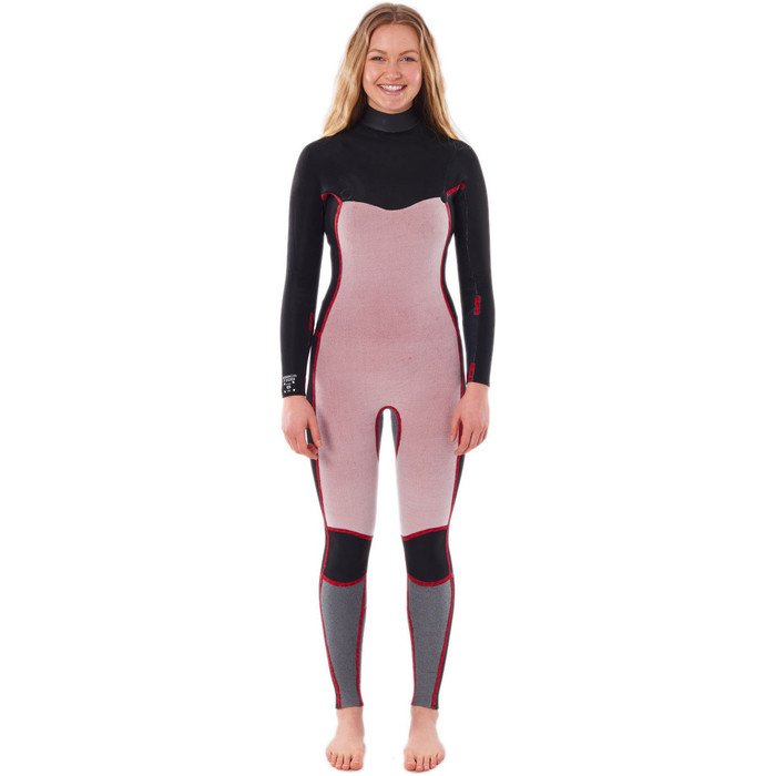 2022 Rip Curl Womens Dawn Patrol 5/3mm Chest Zip Wetsuit WSM9AS - Slate Rose