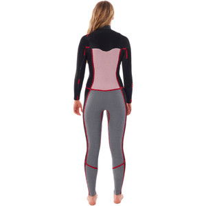 2022 Rip Curl Womens Dawn Patrol 4/3mm Chest Zip Wetsuit WSM9NW - Charcoal