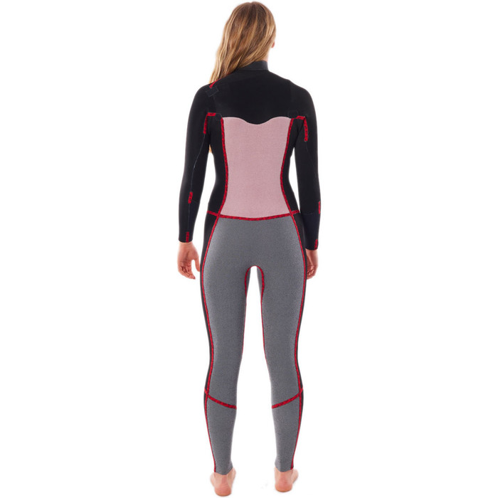 2022 Rip Curl Womens Dawn Patrol 5/3mm Chest Zip Wetsuit WSM9AS - Slate Rose