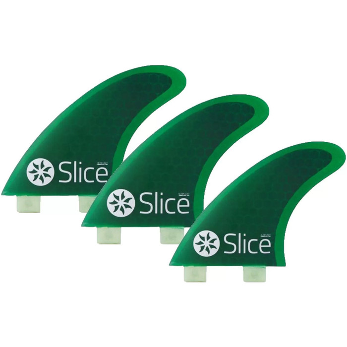 2024 Slice Ultralight Hex Core S7 FCS Compatible Surfboard Fins SLI-03 - Green