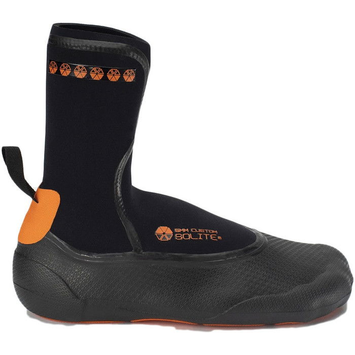 2024 Solite Custom 2.0 5mm Wetsuit Boots 21007 - Orange / Black