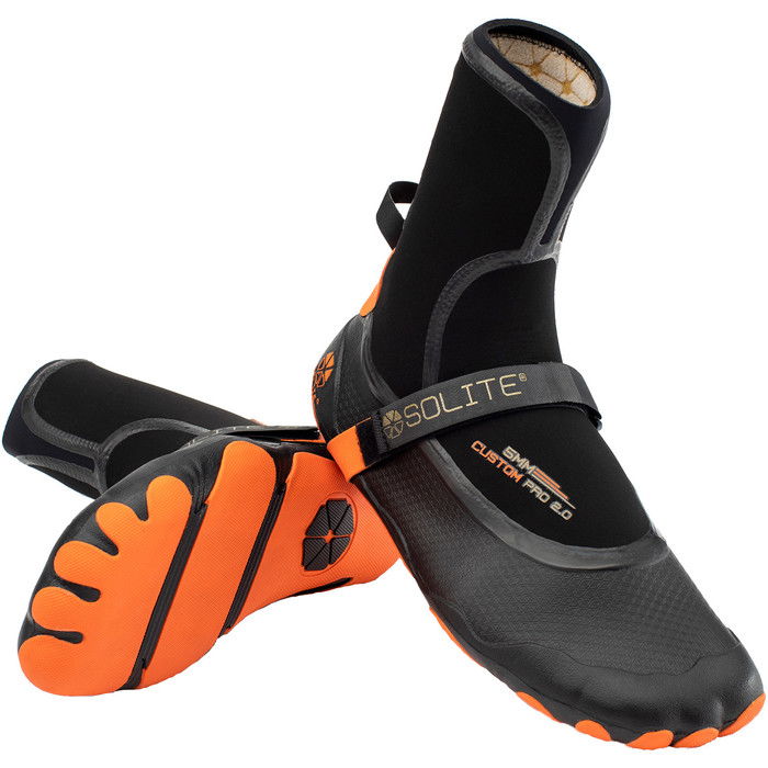 2024 Solite Custom Pro 2.0 5mm Neoprenanzugstiefel 21002 - Orange / Schwarz