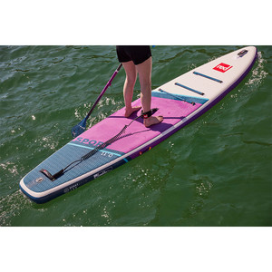 Red Paddle Co 11'0 Sport Stand Up Paddle Board, Bag, Pump, Paddle & Leash - Hybrid Tough Purple Package