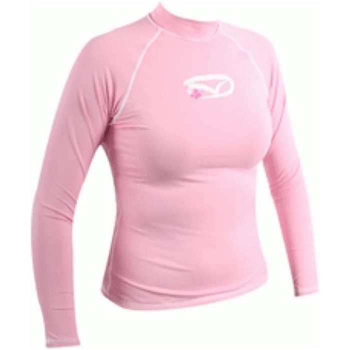  Gul Swami Langarm Damen Rash Vest PINK RG0211