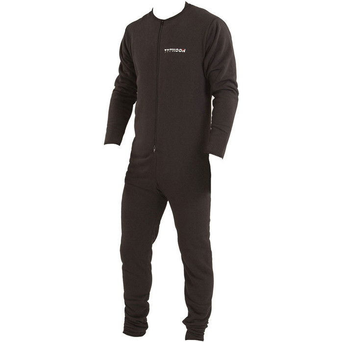 2024 Typhoon Mens Ezeedon 4 Front Zip Drysuit & Free Underfleece 100174 - Black