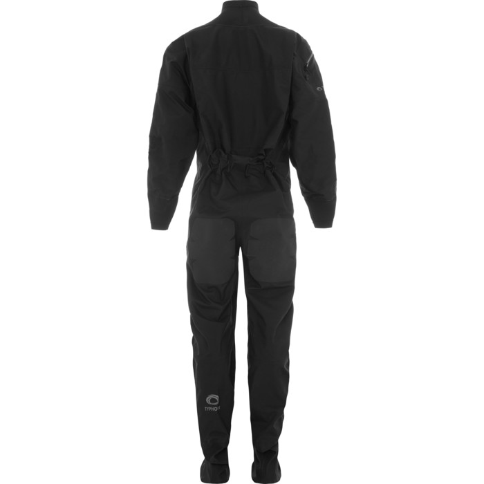 2024 Typhoon Mens Ezeedon Front Zip Drysuit 100187 - Black / Grey