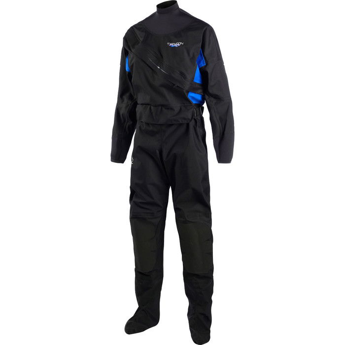 2016 Typhoon LADIES Ezeedon 3 Front Zip Drysuit BLACK / Blue 100147