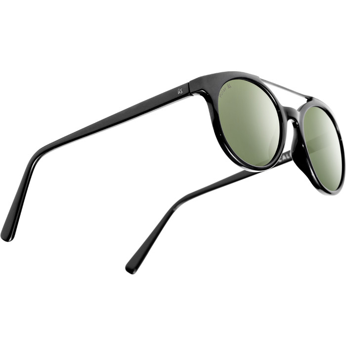 2021 US The Calix Sunglasses 829 - Gloss Black / Vintage Grey Polarised Lenses