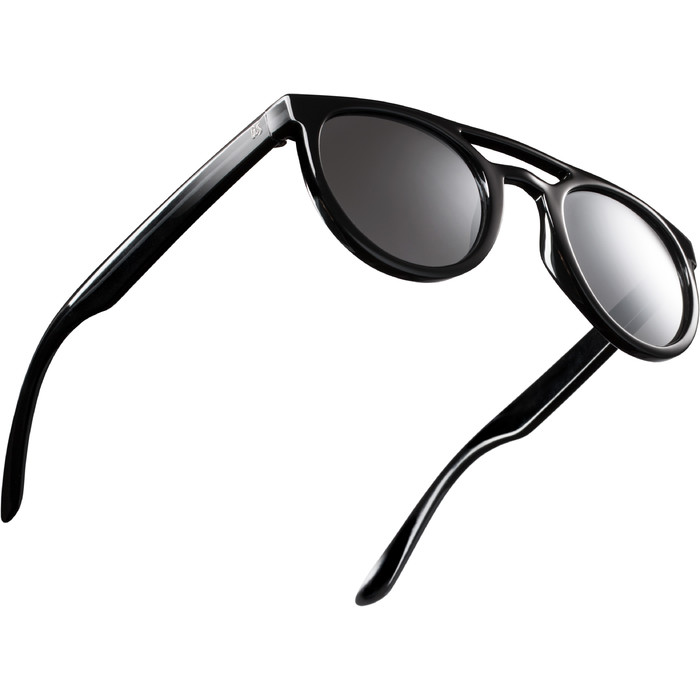 2021 US The Neos Sunglasses 834 - Gloss Black / Grey Silver Chrome Lenses