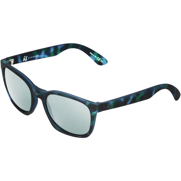 2021 Us Barys Sunglasses 820 - Blue Tortoise / Grey Silver Chrome