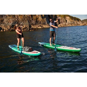 Red Paddle Co 12'0 Voyager Stand Up Paddle Board, Bag, Pump, Paddle & Leash - Hybrid Tough Package