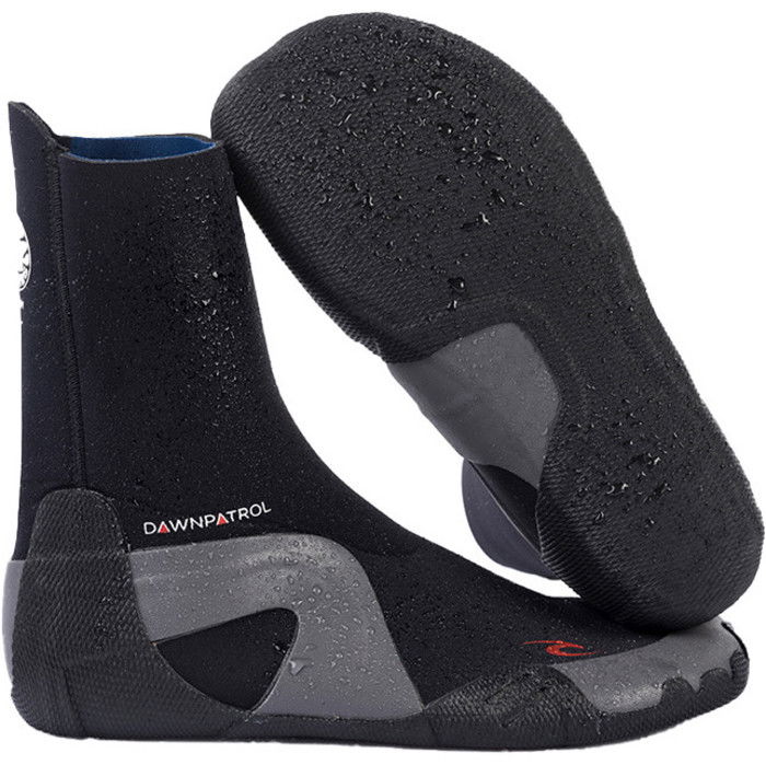 2024 Rip Curl Dawn Patrol 3mm Round Toe Neoprene Boots Black WBO7DD