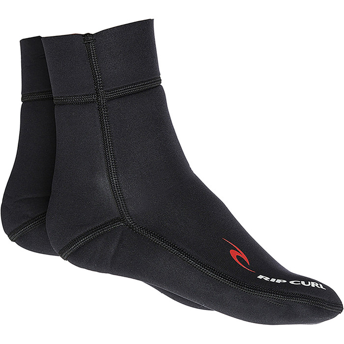 2024 Rip Curl 1.5mm Neoprene Fin Socks Black WBO7FM