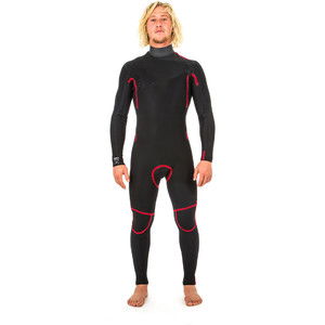 2019 Rip Curl Aggrolite 3/2mm Chest Zip Neoprenanzug Schwarz Wsm9qm